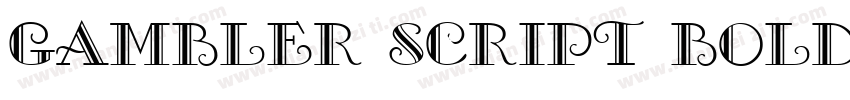 Gambler Script Bold字体转换
